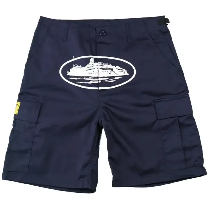 Corteiz Guerillaz 21′ Shorts in Navy