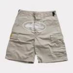 Corteiz Guerillaz 21 Cargo Shorts Beige