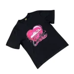 Corteiz Alcatraz Heart T shirt Black2